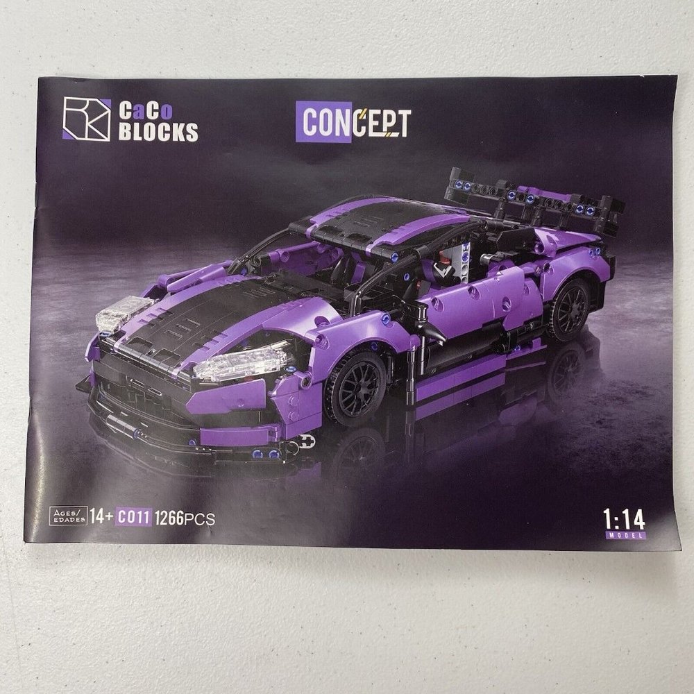 Caco Building Blocks Technical Aston Martin GT3 Sports Car Ratio 1:14 - NEW